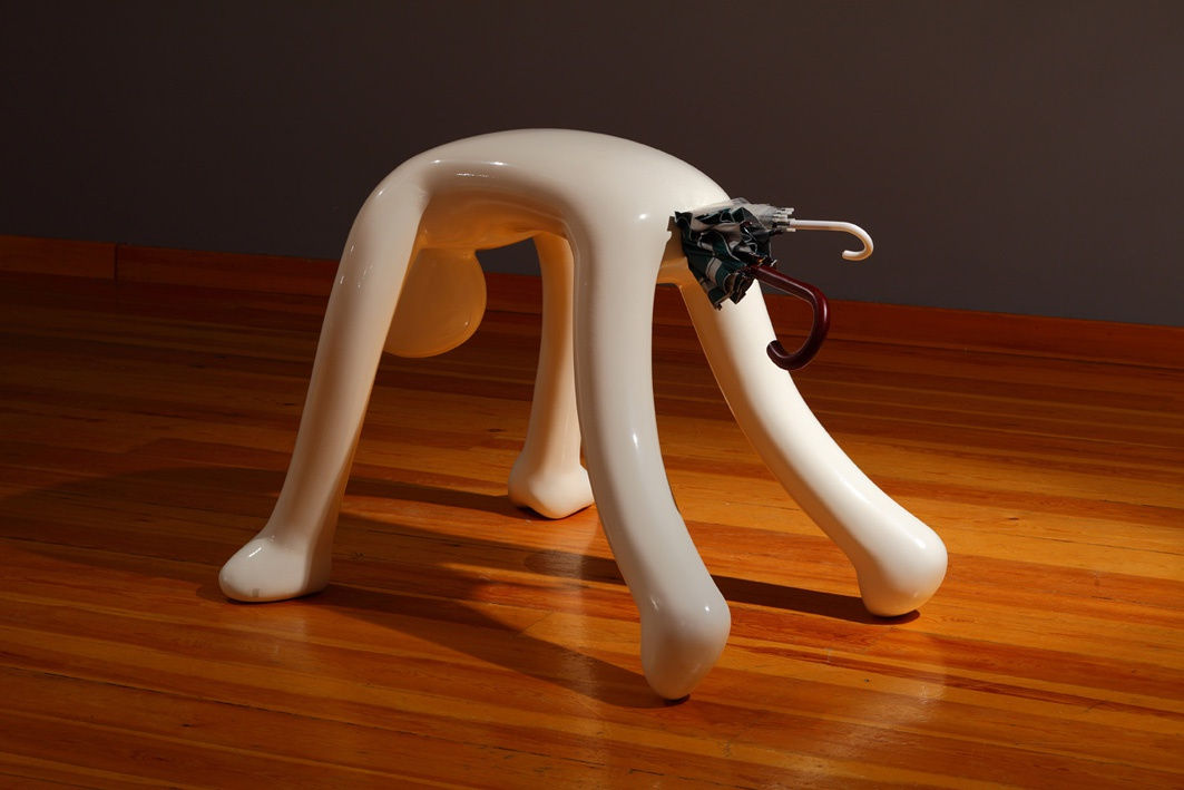 SERKAN ÖZKAYA, Homo Practicus, Umbrella Holder, 2010