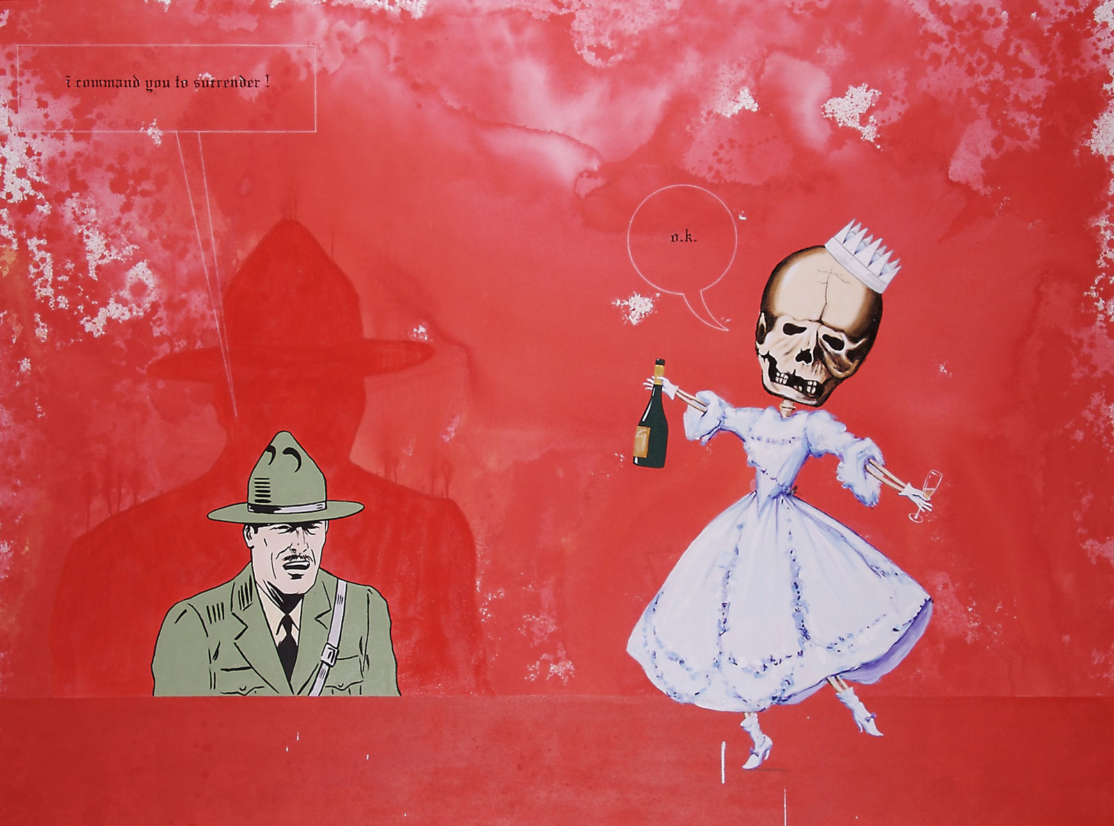 Enrique Chagoya, Illegal Alien's Guide to Existentialism, or My Private Border Patrol, 2007