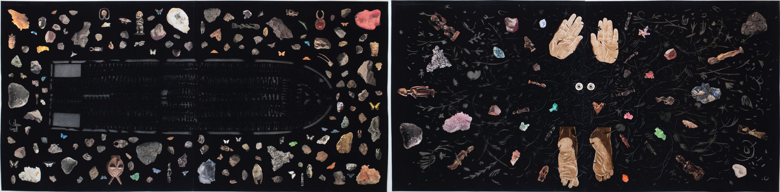 William Villalongo, The Mothership Connection (diptych), 2020