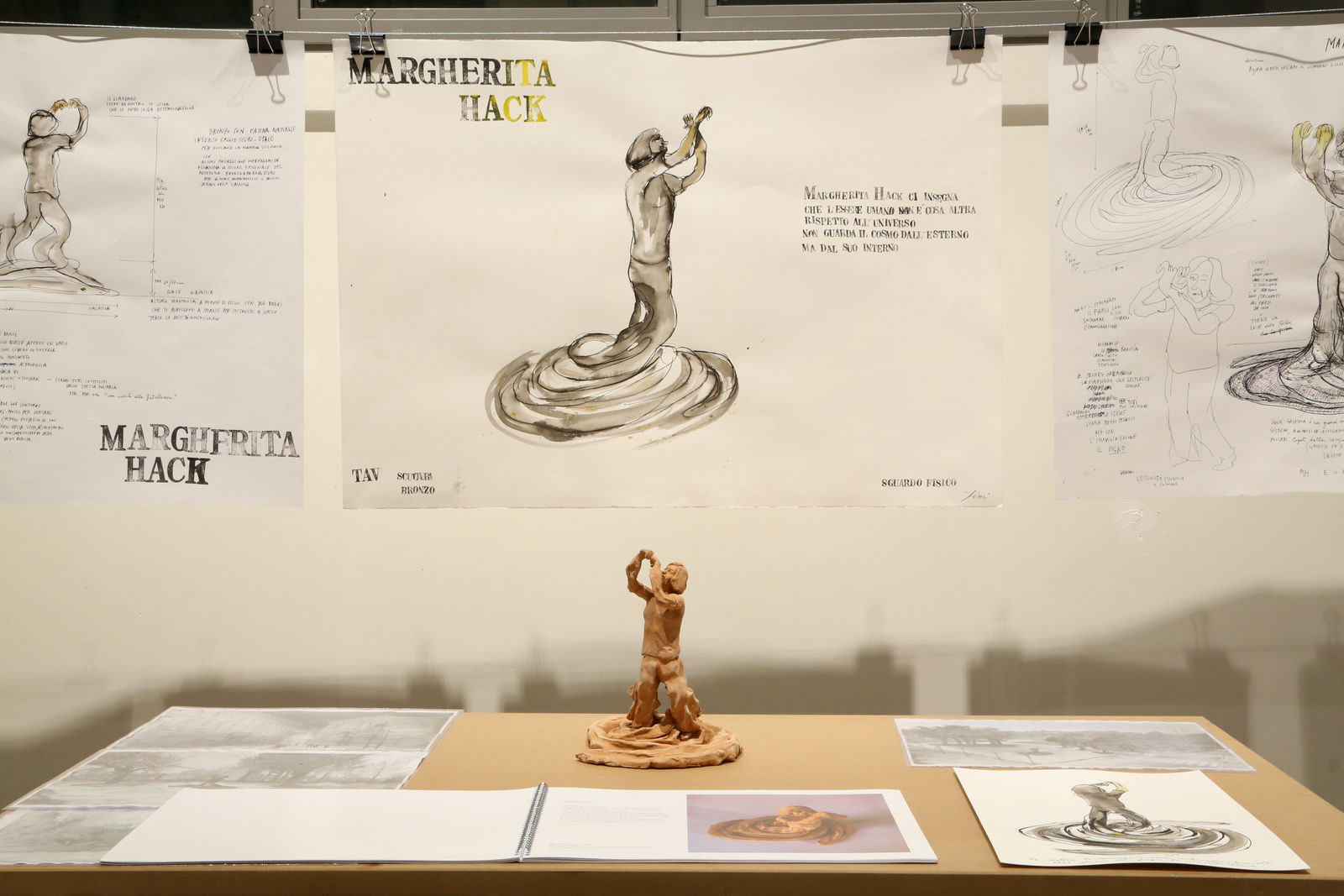 Sissi, sketch for the Monument to Margherita Hack in Milan. Ph. Nikolaus Gött | Courtesy of Deloitte Foundation © Maggiore g.a.m.