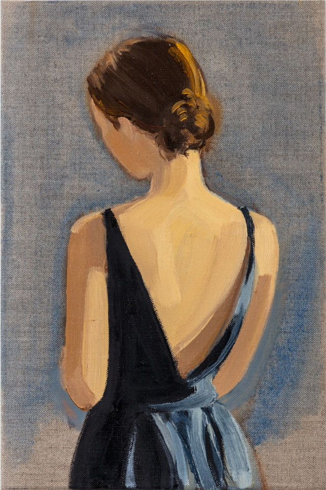 Gideon Rubin, Blue Dress, 2022