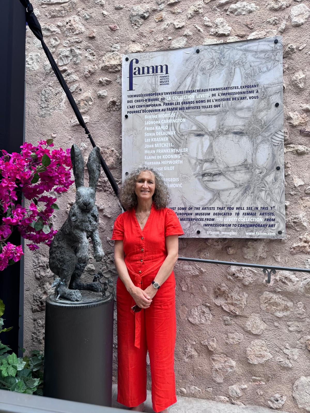 Sophie Ryder with 'Hare with Dancers' at FAMM