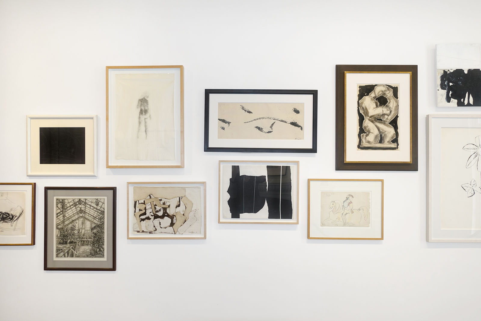 Installation view: In the Absence of Color: Artists Working in Black and White