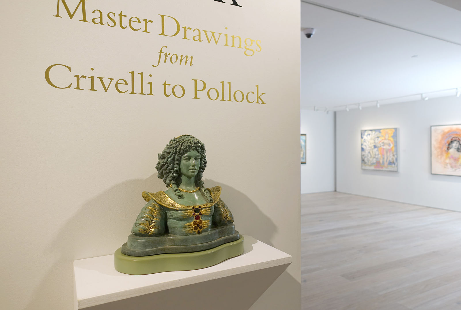 Installation view: Audrey Flack: Master Drawings from Crivelli to Pollock