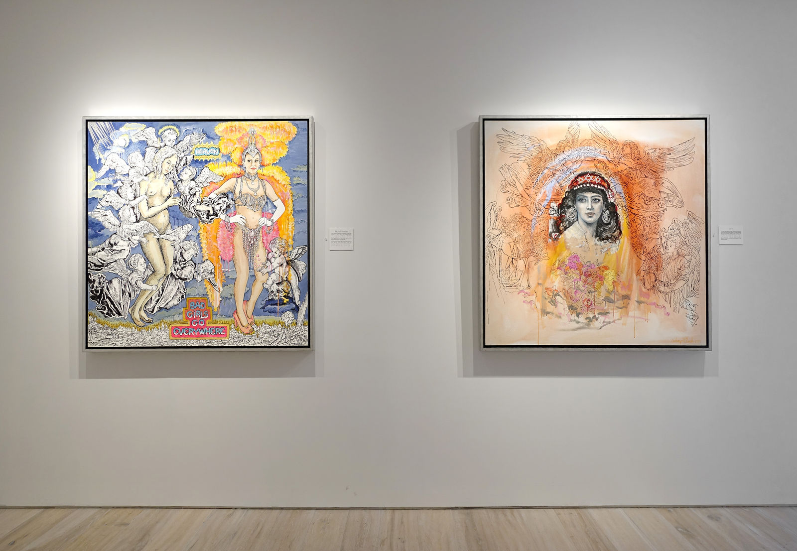 Installation view: Audrey Flack: Master Drawings from Crivelli to Pollock