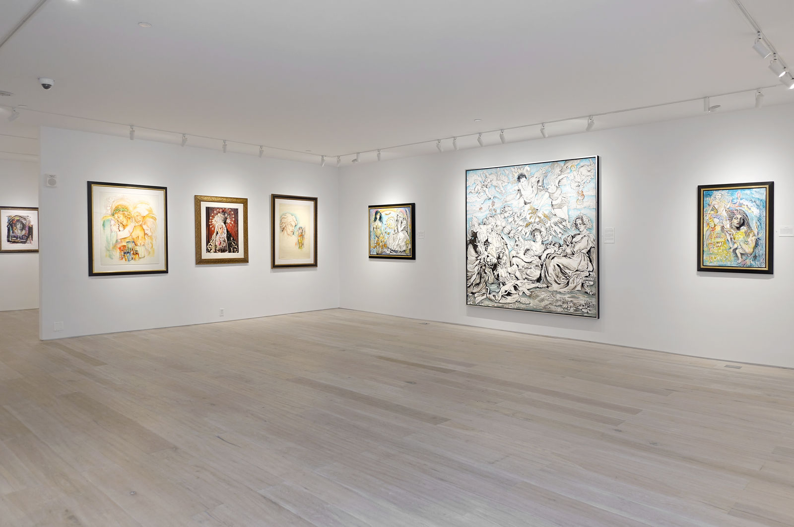 Installation view: Audrey Flack: Master Drawings from Crivelli to Pollock