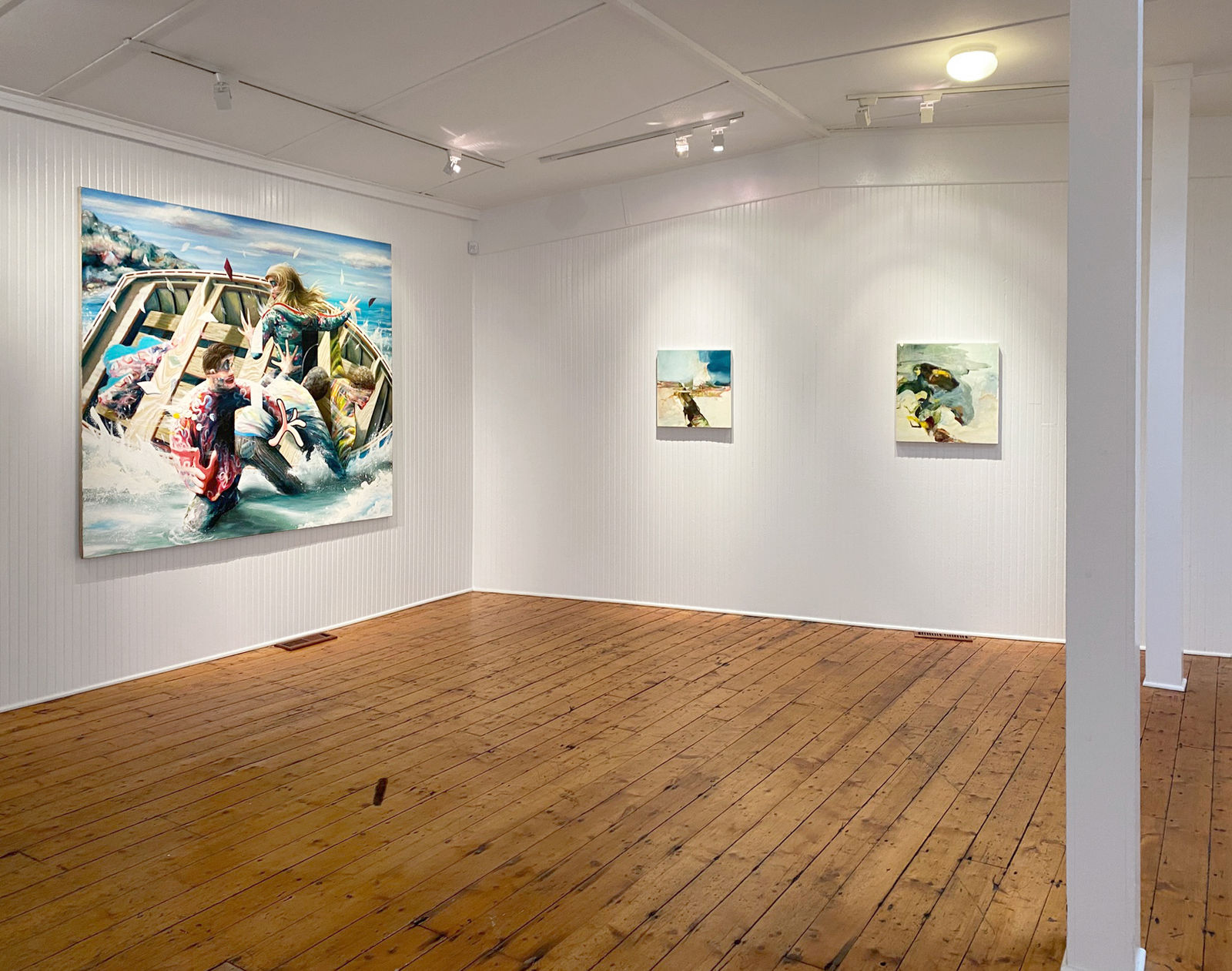 Installation view: A Way of Feeling: Thomas Agrinier, Hollis Heichemer, and Anna Pietrzak
