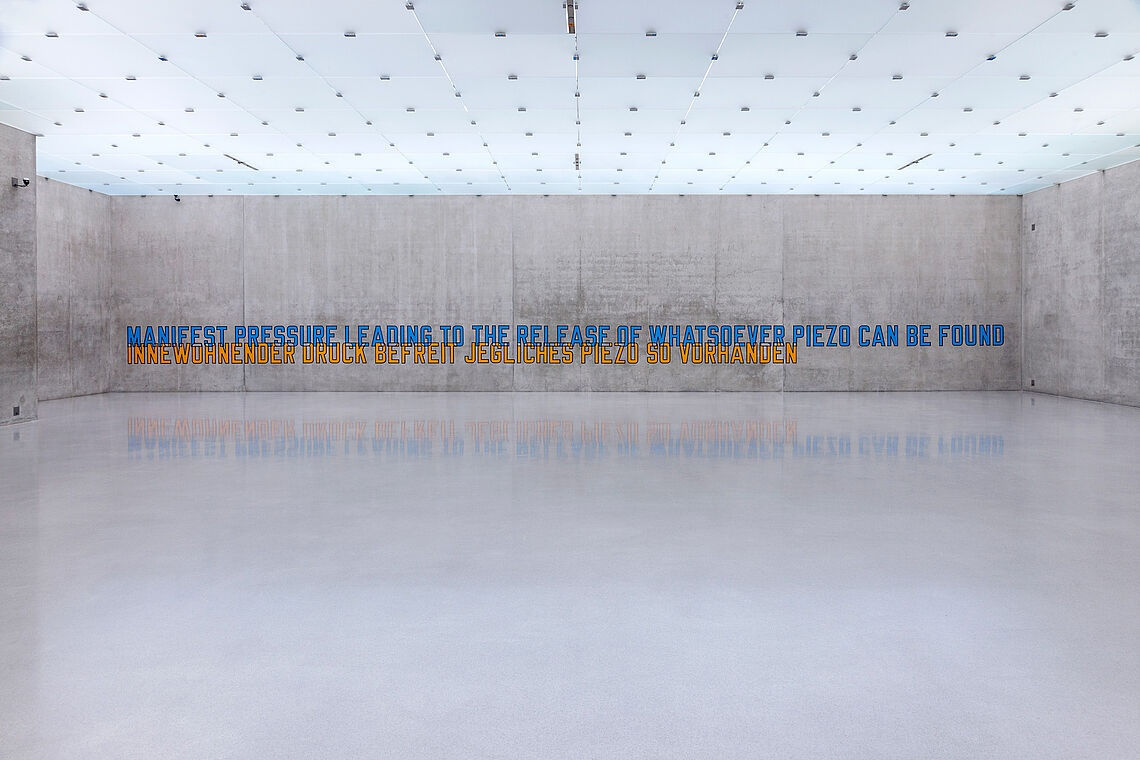 &copy; Lawrence Weiner | ARS, New York | Bildrecht, Wien, 2016 und Kunsthaus Bregenz