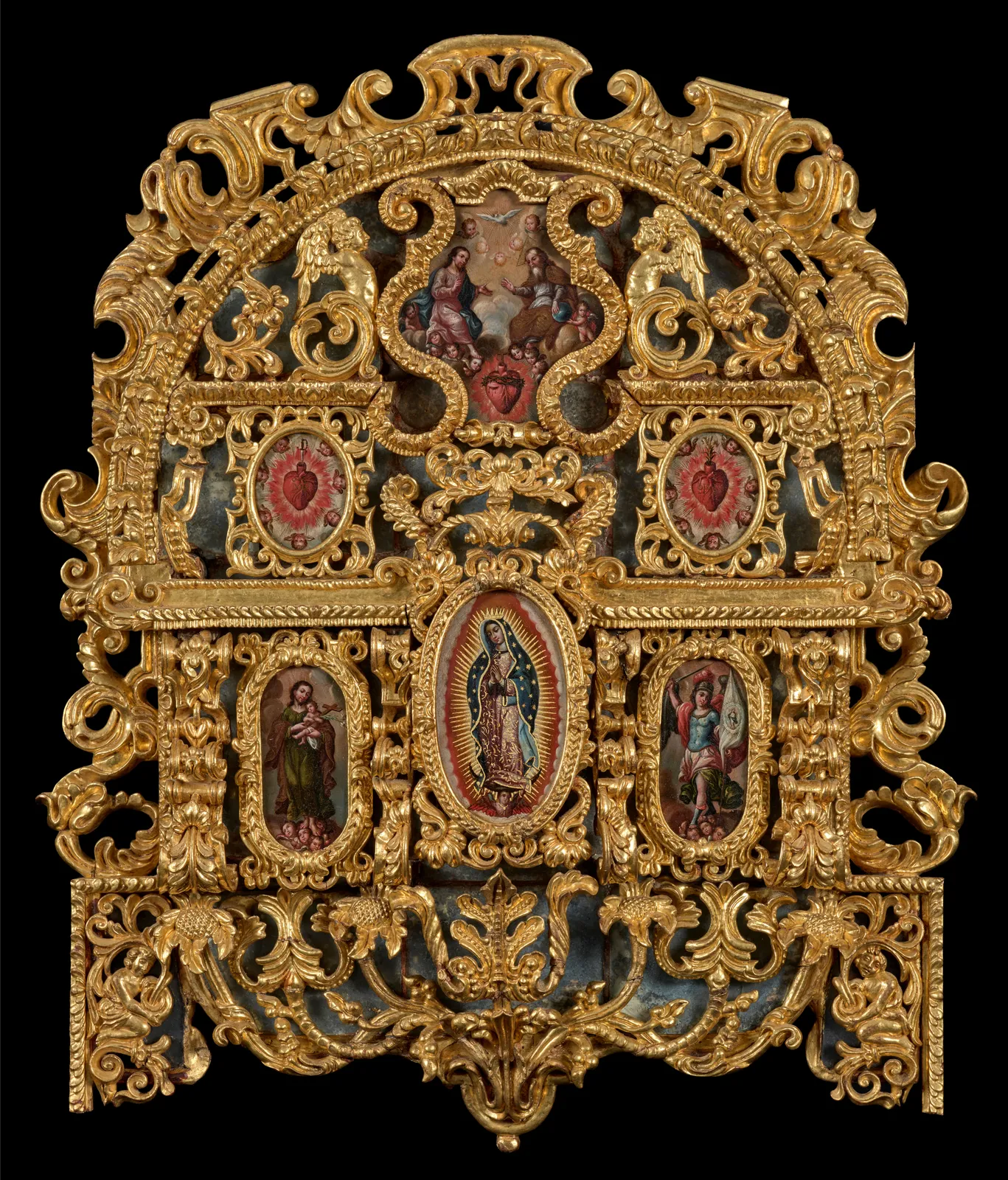 Altarpiece of the Virgin of Guadalupe, Guatemala, circa 1750-1780