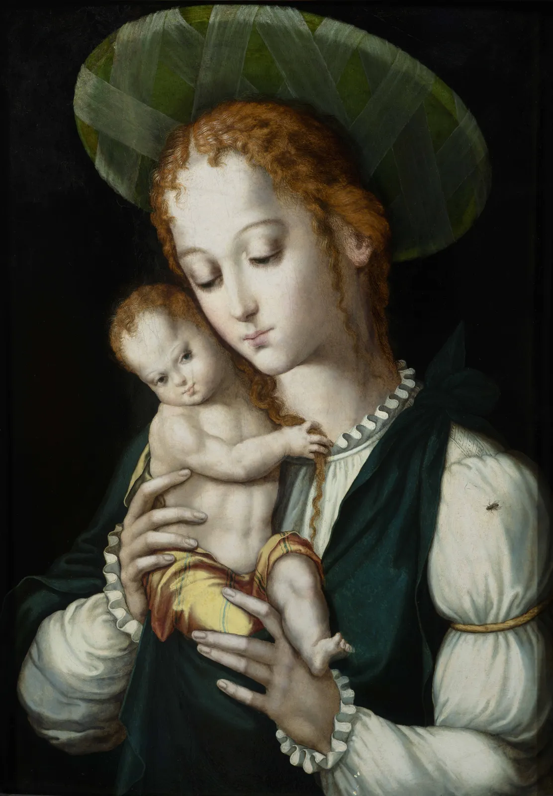 Luis de Morales (El Divino), Badajoz, 1510 - Alcántara?,1586, Virgin of the Hat