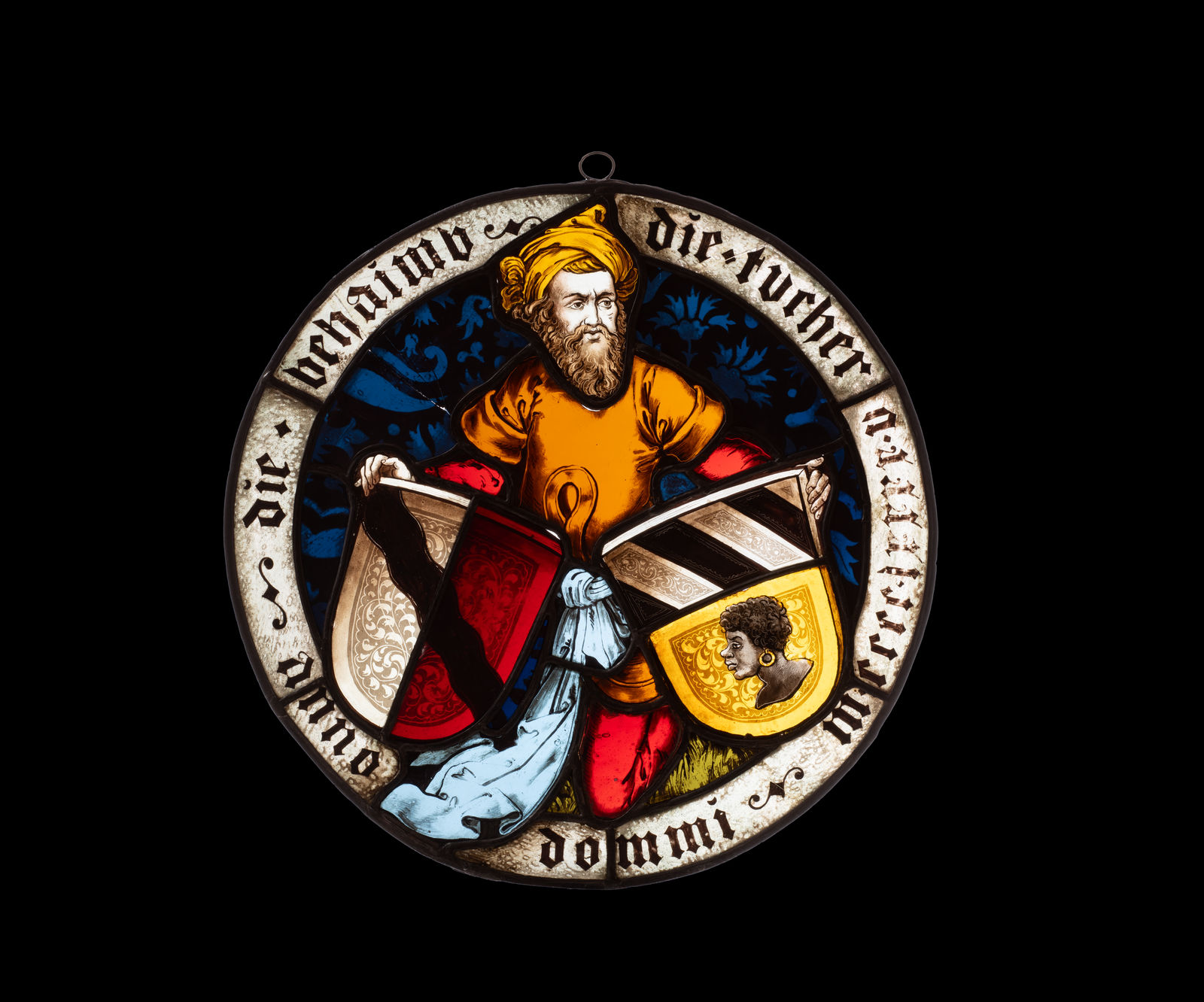 Two Stained-Glass Emblems