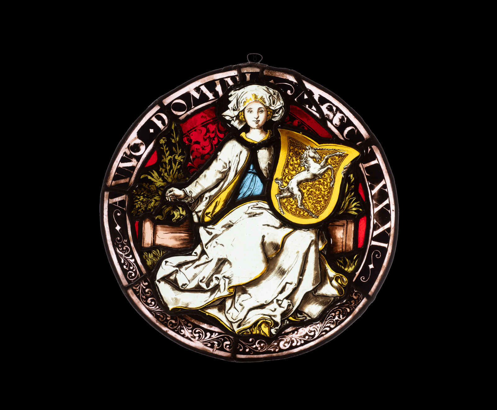 Two Stained-Glass Emblems