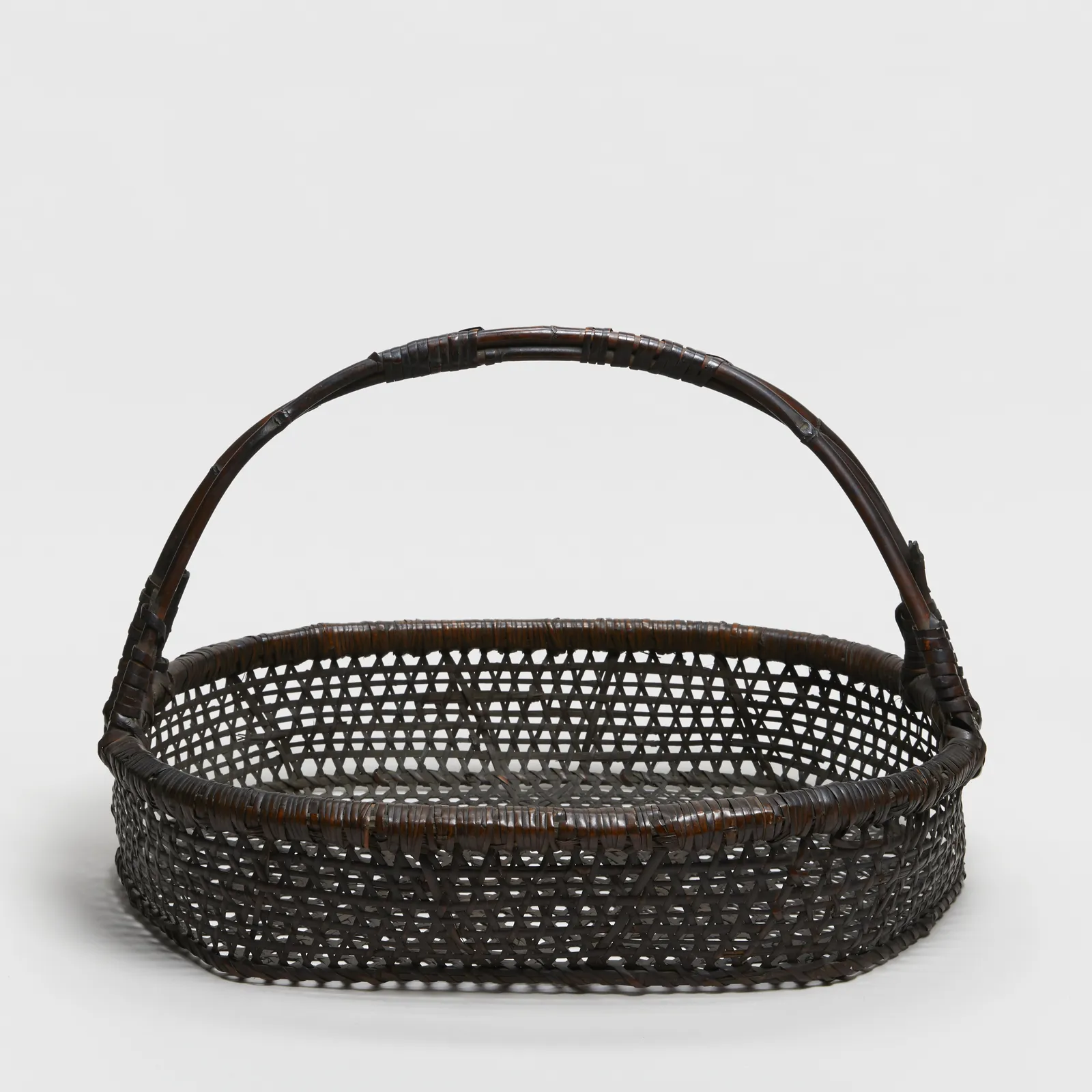 Körbe, #002609  Obst- und Blumenkorb, Meiji-Zeit (1868-1912)