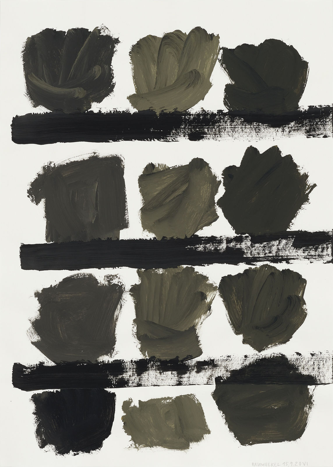 Thomas Baumhekel, #022385  Crumbled Characters VI, 2020