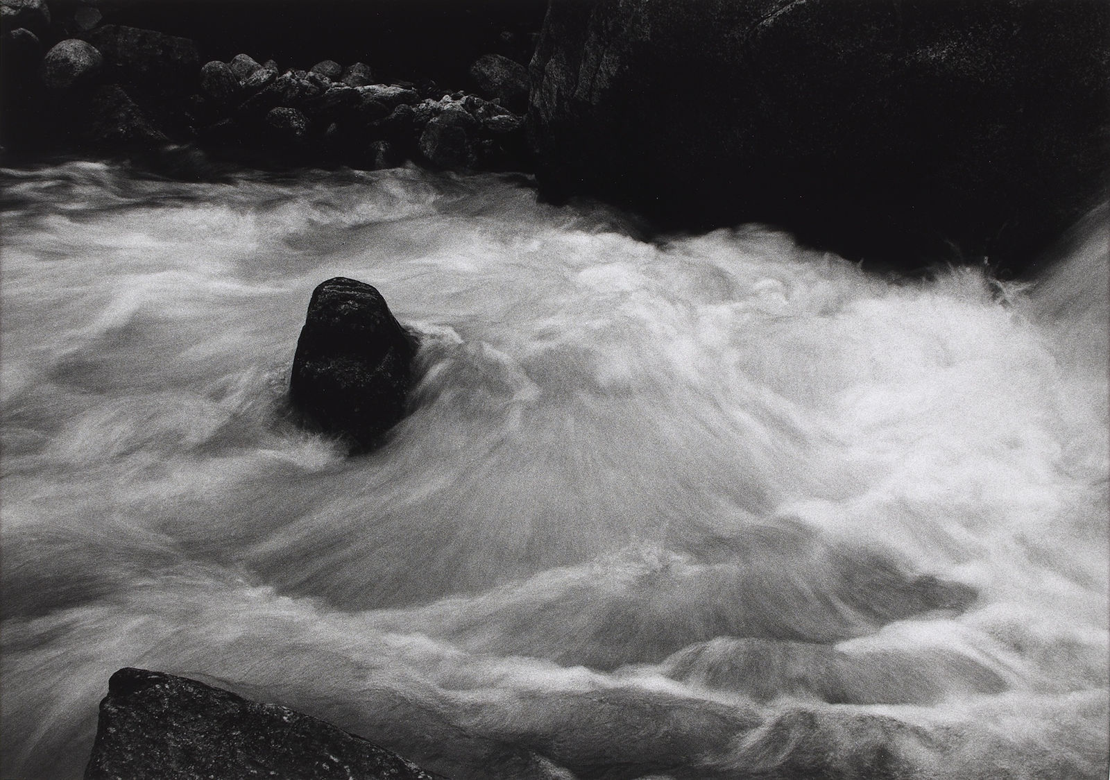 Peter-Cornell Richter, #020430  Im Lauf des Wassers (kleiner Mönch), 1990