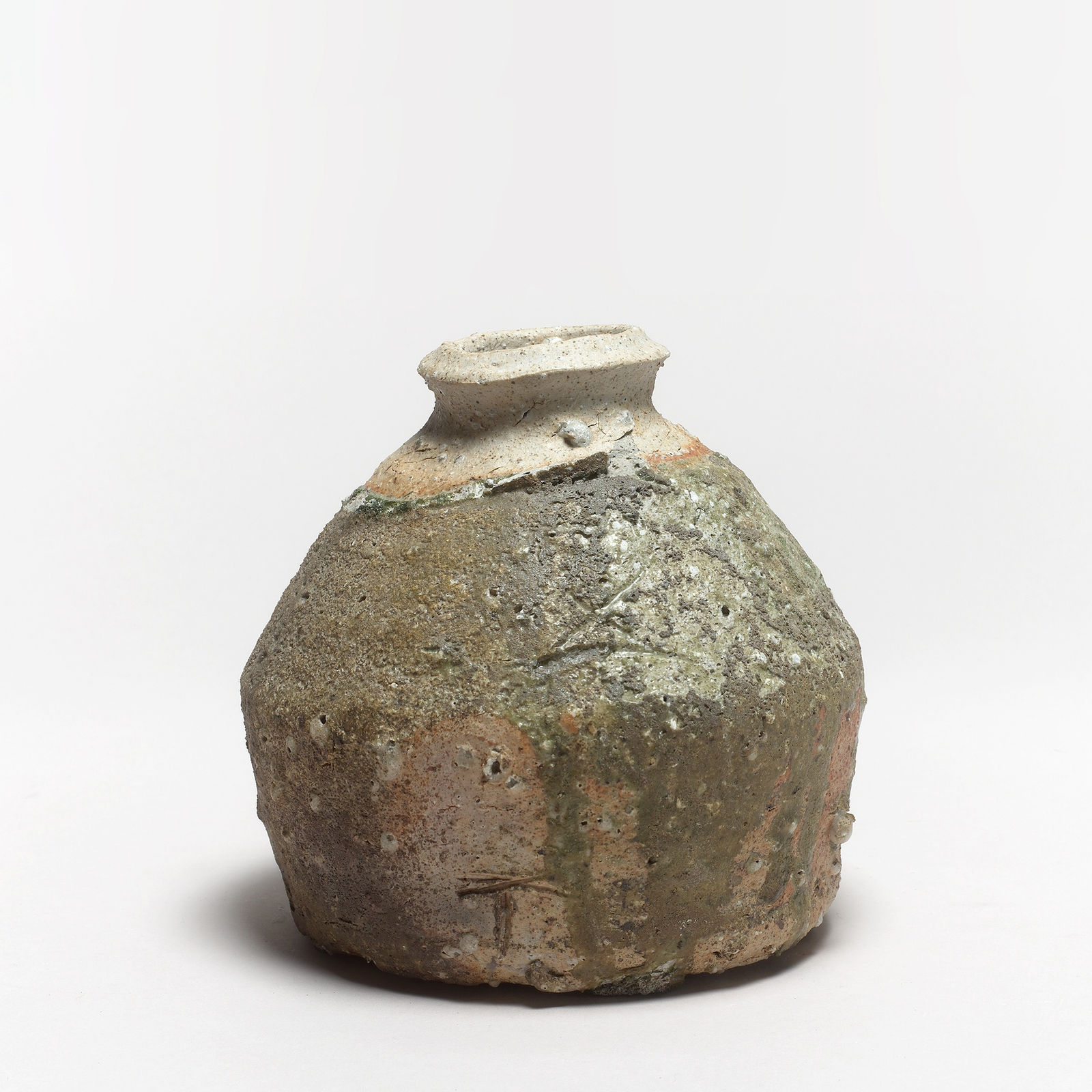 Shiro Tsujimura, #001810  Kleines vorratsgefäß (Uzukumaru tsubo), Shigaraki-Typ, 1993