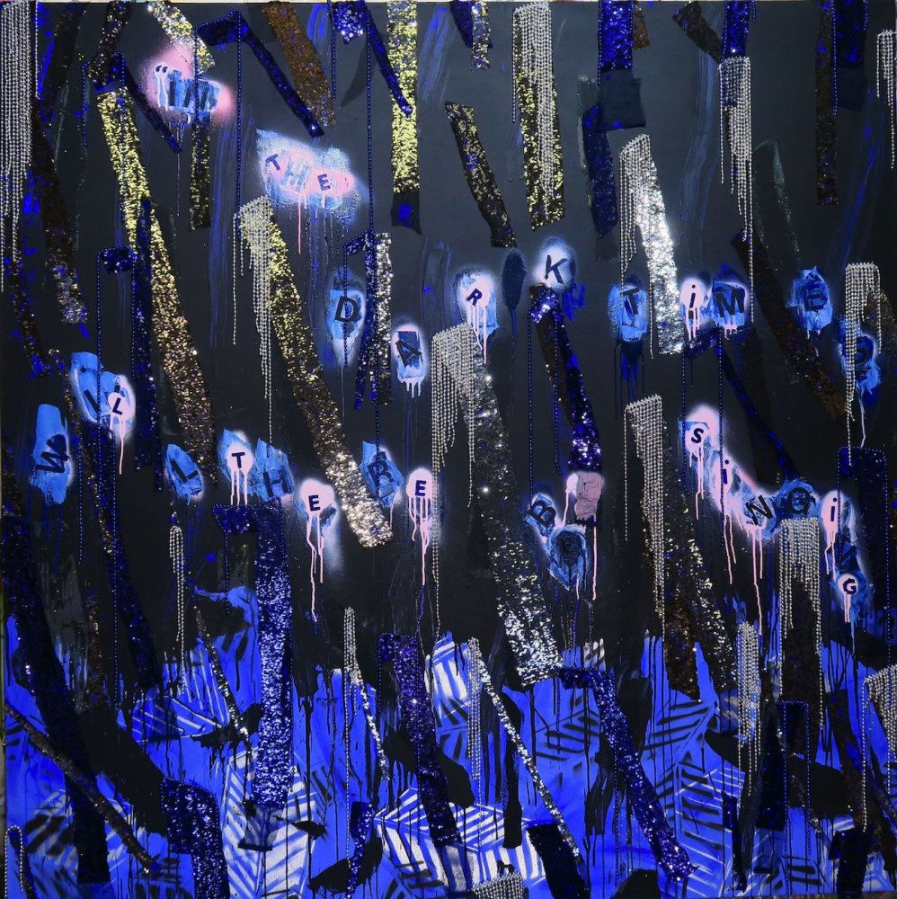 Dewey Crumpler, Flashing Blue, 2019