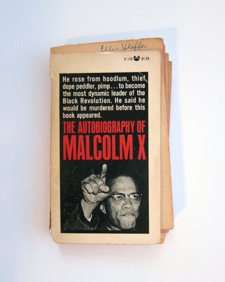 Sadie Barnette, Untitled (Mom's Malcolm X), 2015