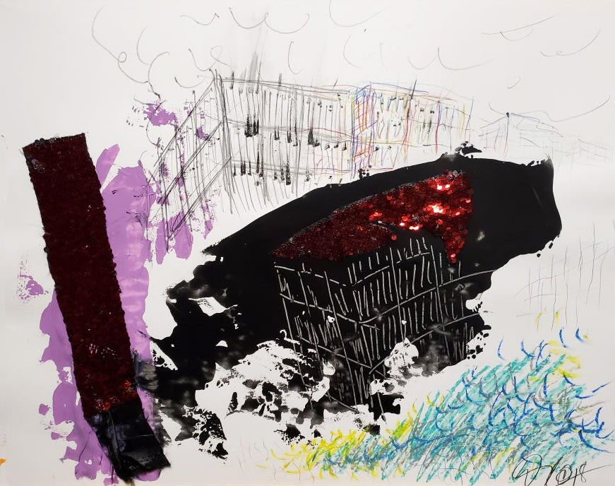 Dewey Crumpler, Ripple-ing, 2018