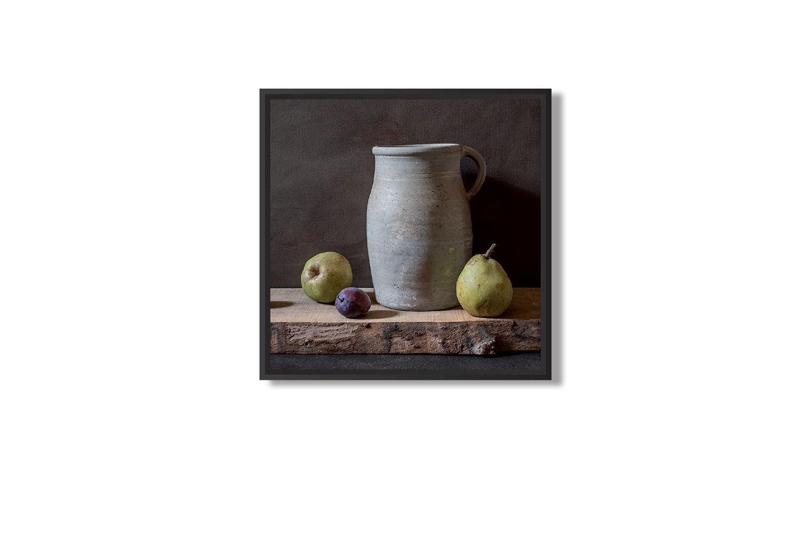 Thierry Genay, Trois fruits et grès II, 2018