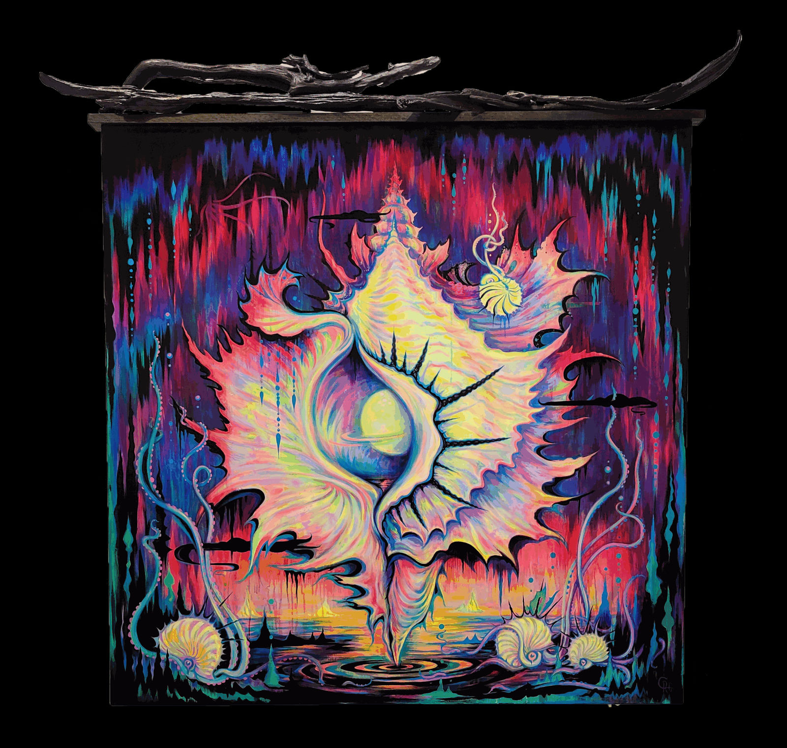 Camille Rose Garcia, Dream of the Infinite Hermit / 48 x 48