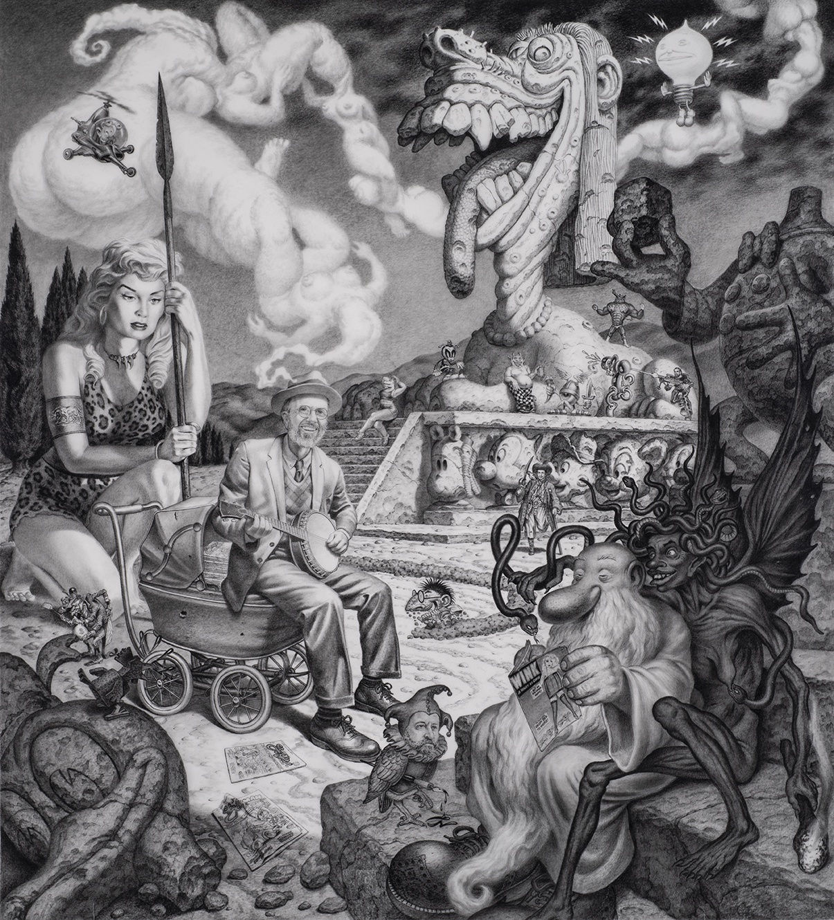 Todd Schorr, R. Crumb and the Genesis of Zap -NFS- , 2017