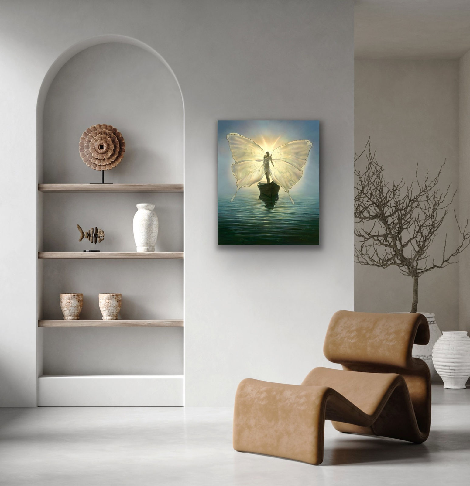 FISHERMAN FOR THE SOULS - 35 X 28.5 INCHES