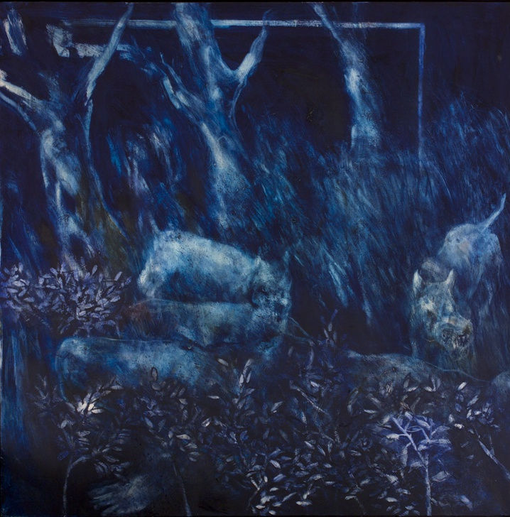 Aby Ruiz, Azules perros ( Blue Dogs), 2008