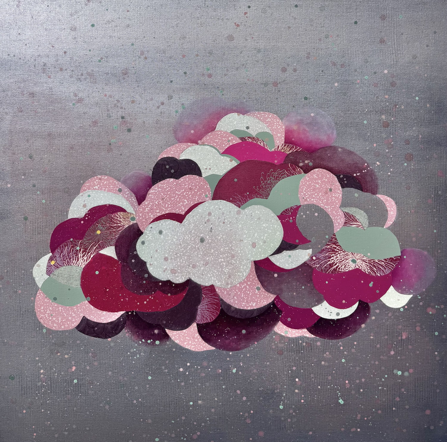 Yumiko Glover, Cloud Memory—Plum Drift, 2025