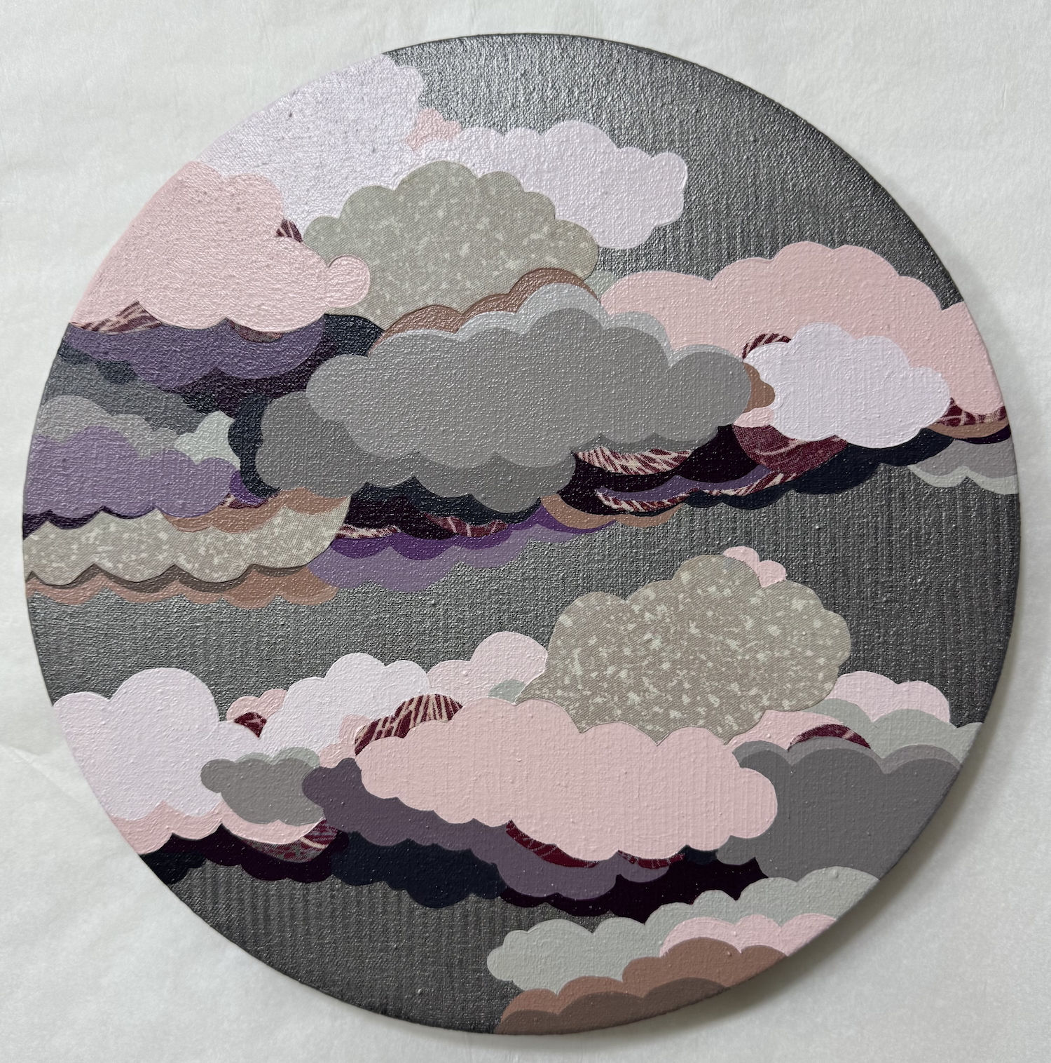 Yumiko Glover, Cloud Memory—Silver Round, 2025
