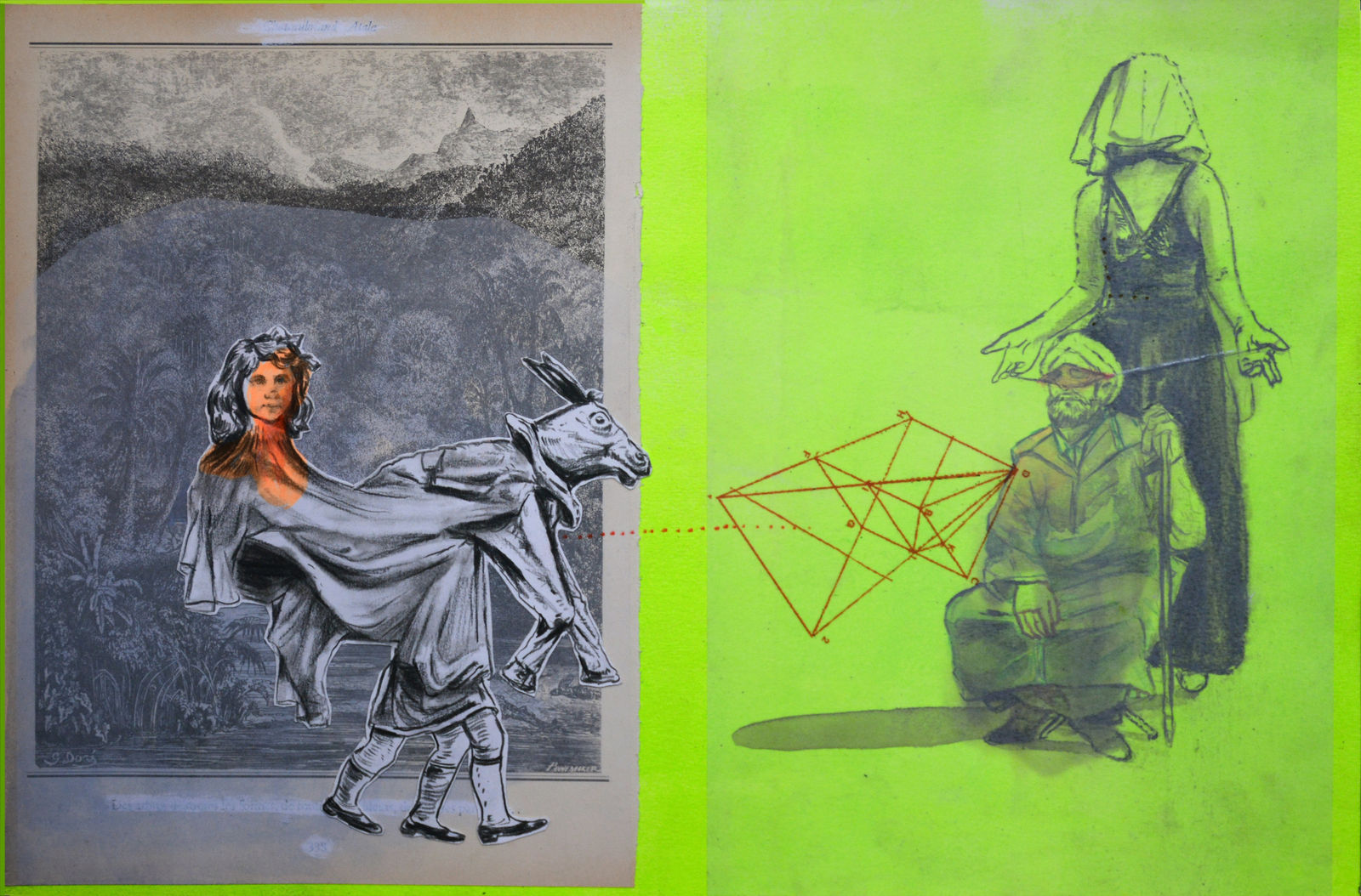 Mohamed Lekleti untitled, 2020 Mixed Media 30 x 46 cm