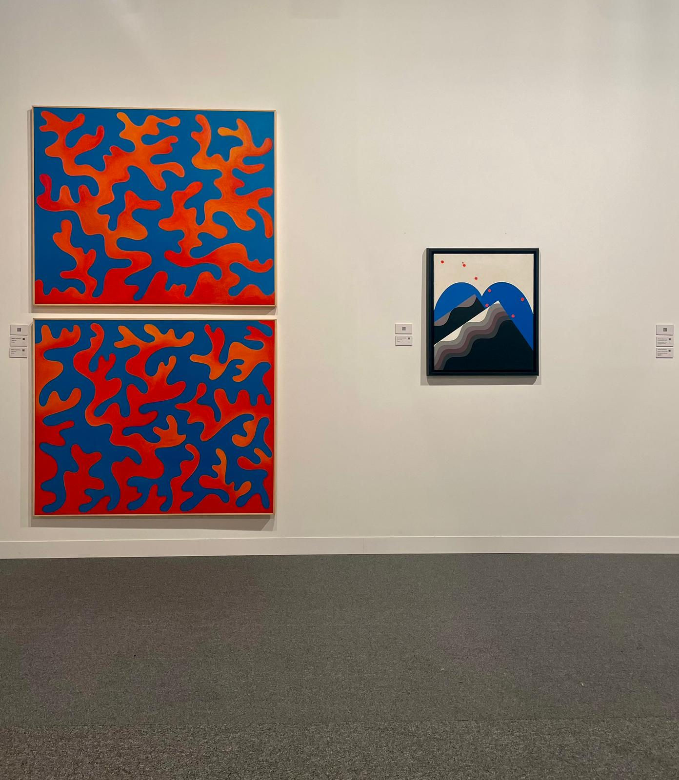 View from our booth at Abu Dhabi Art Modern continuities: dialogues from Morocco, booth D20