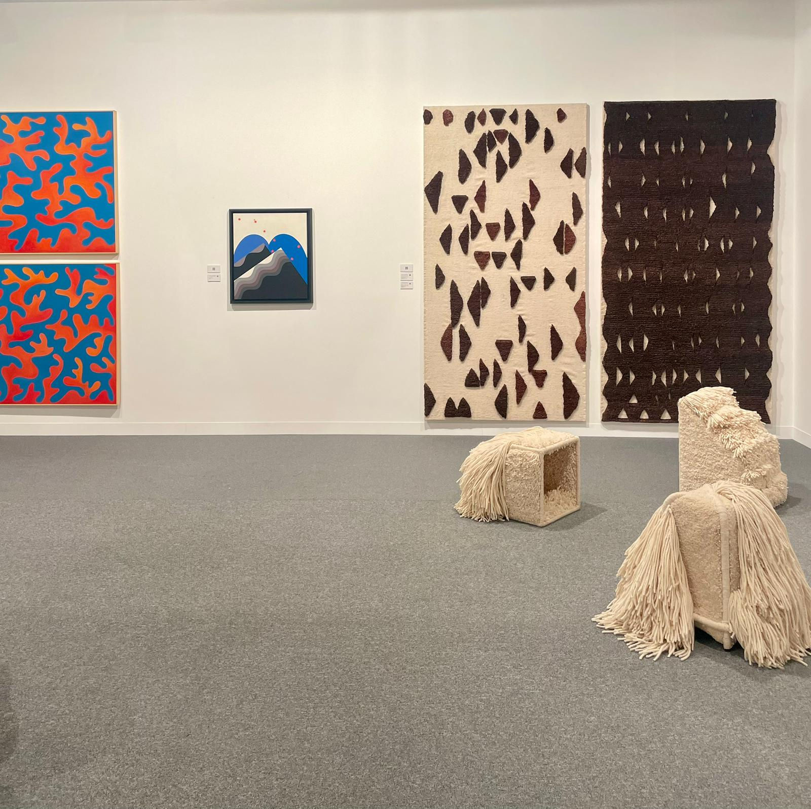 View from our booth at Abu Dhabi Art Modern continuities: dialogues from Morocco, booth D20