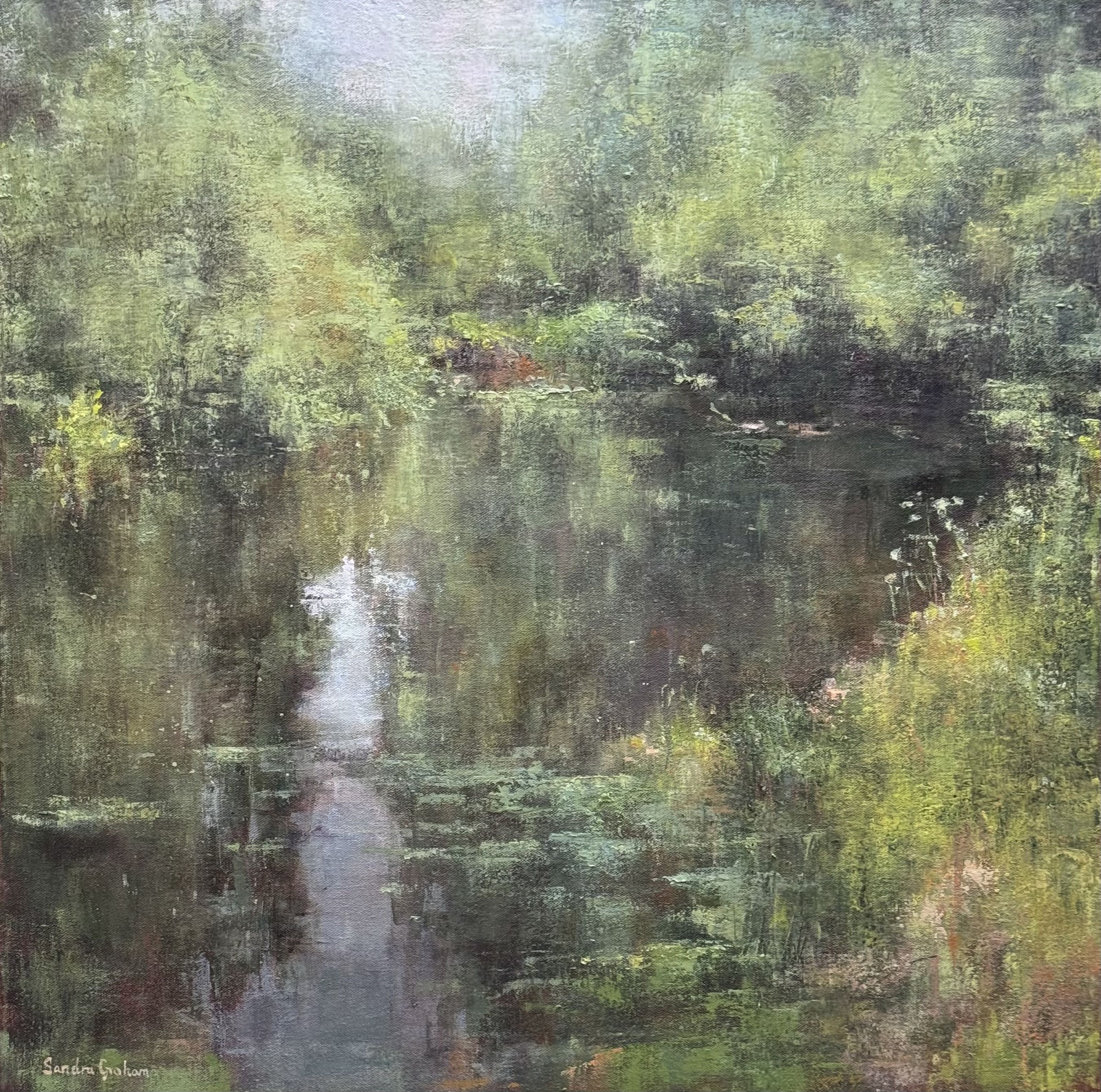 Sandra Graham, By the river I stand, 2025