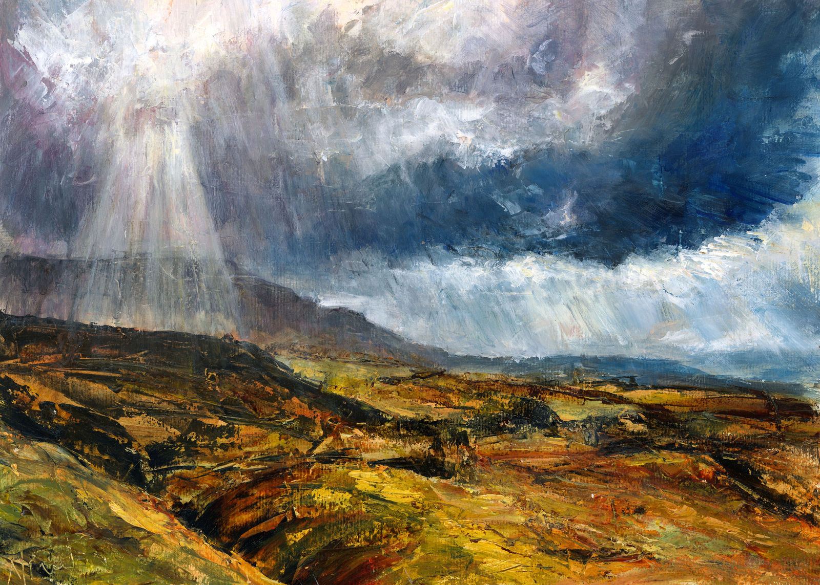 Nick Pritchard, Light breaks through after rain , Hay Bluff, 2023