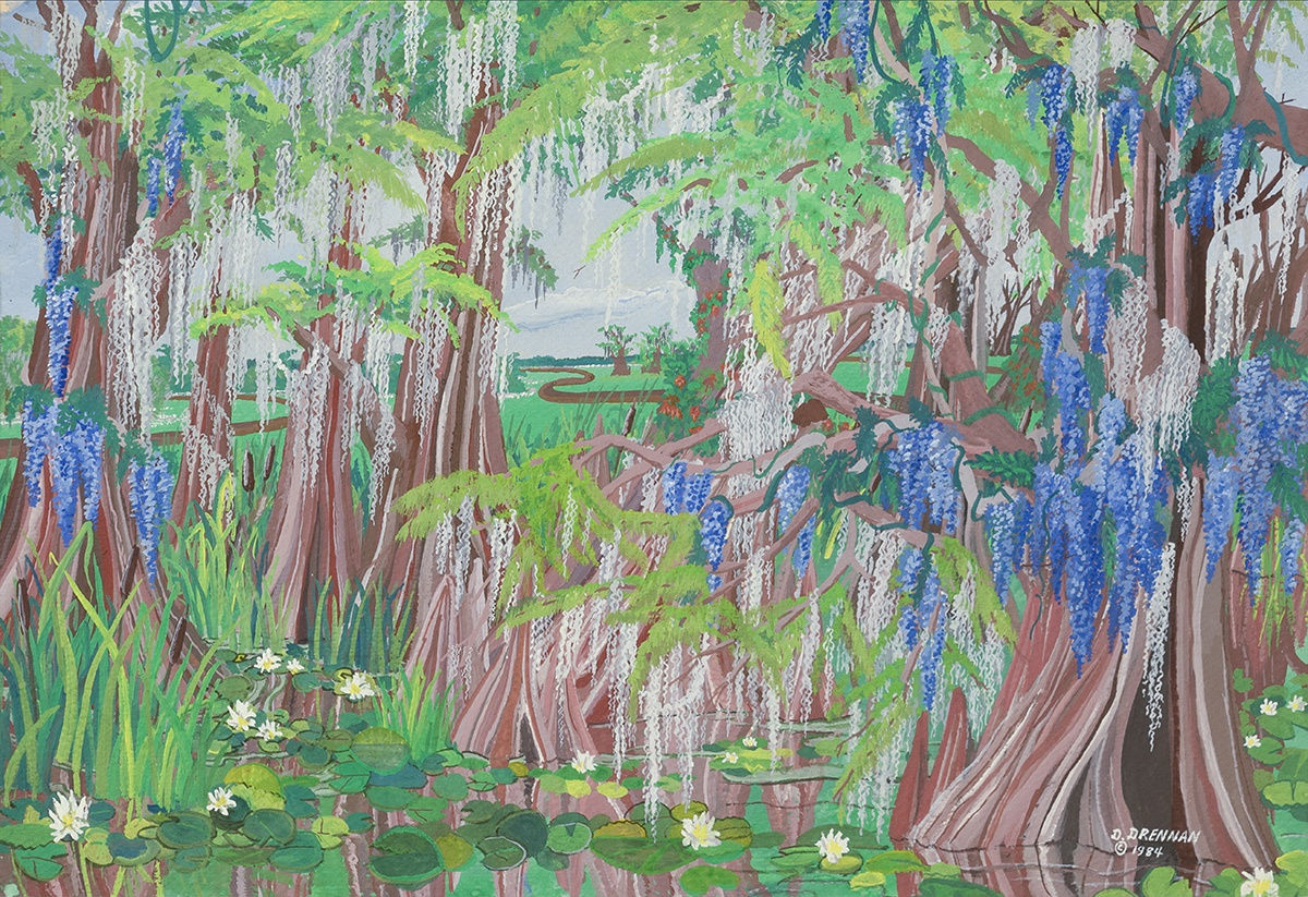 Kuimeaux, Wisteria Bayou (print), 1984