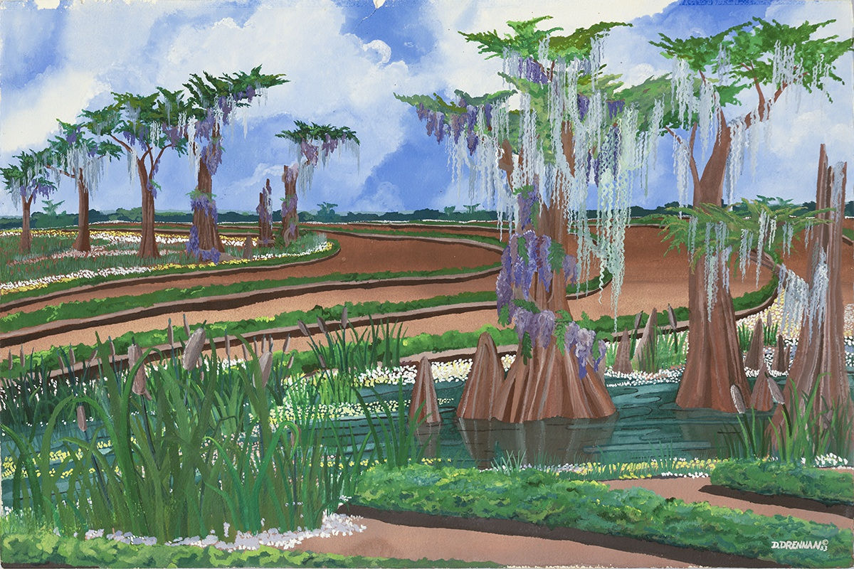 Kuimeaux, Bayou Garden (print), 1983