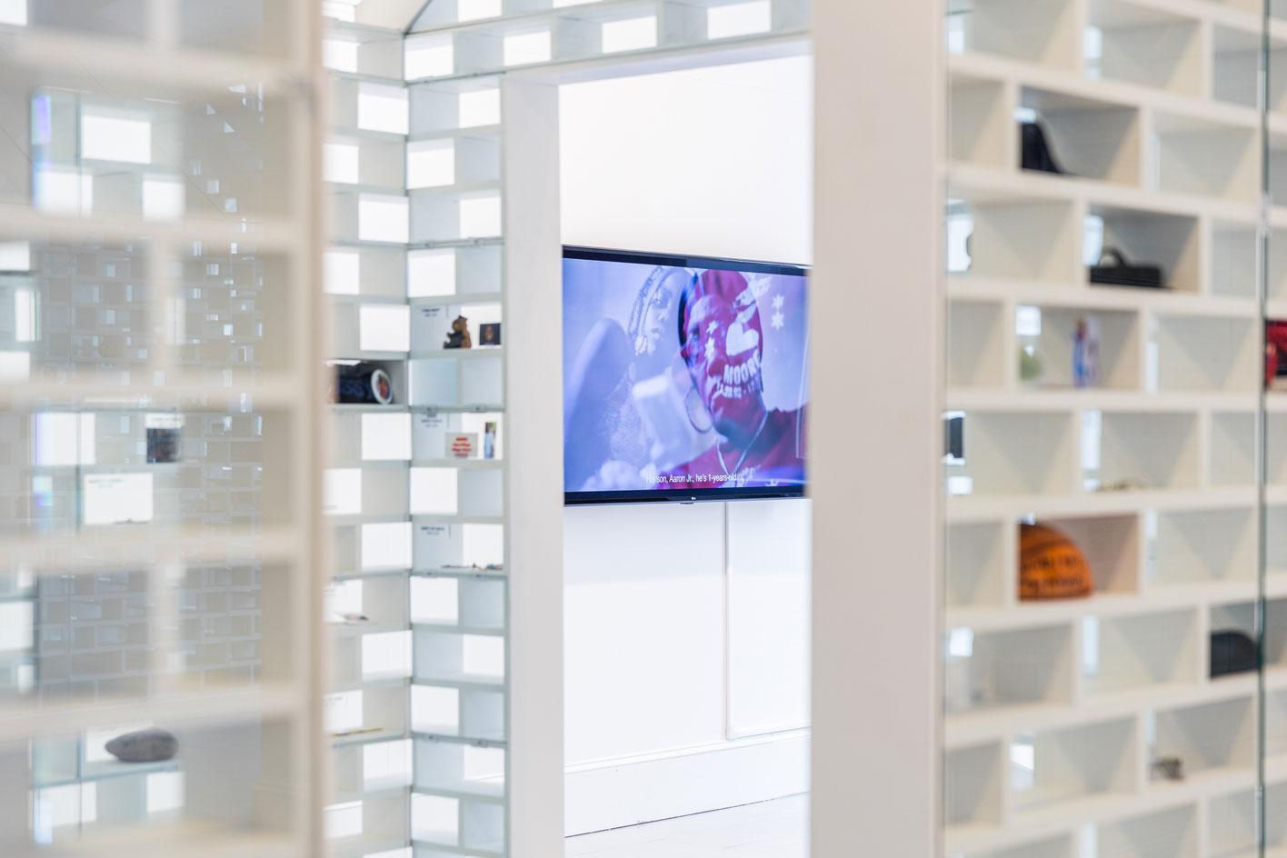 Installation view of The Gun Violence Memorial Project at the National Building Museum