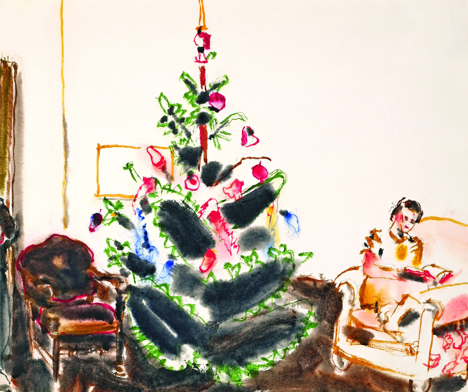 DAVID MILNE, Christmas Tree, 1940, Dec. 1940