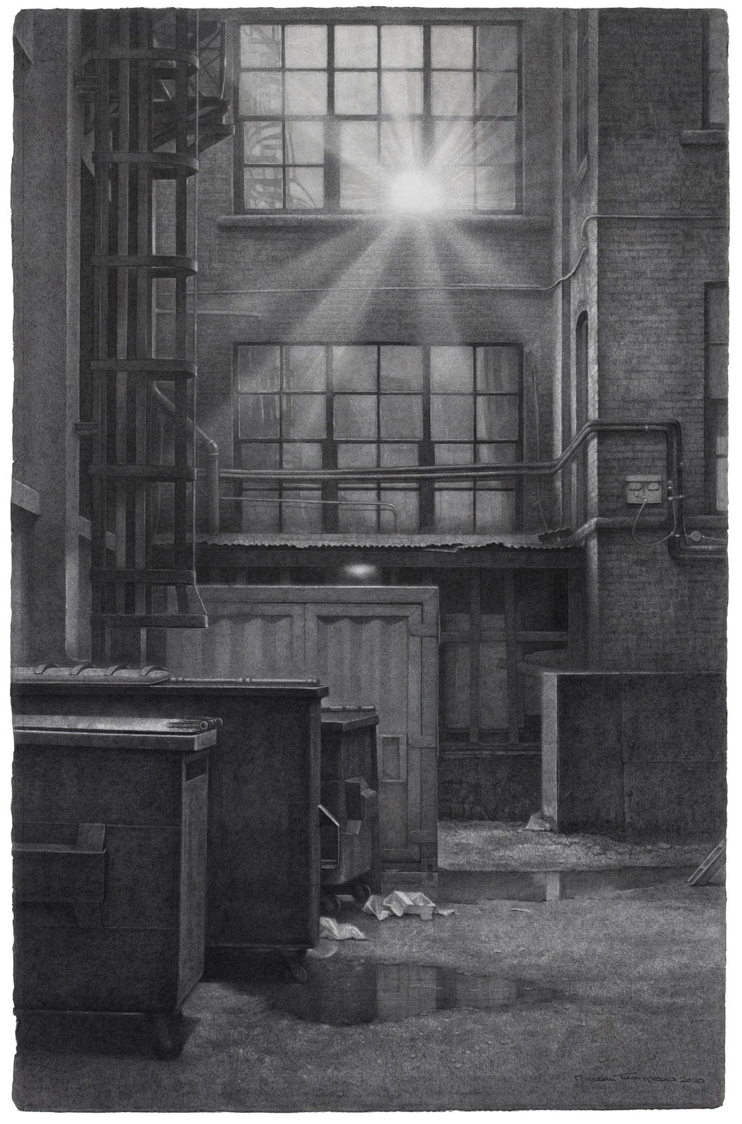 MICHAEL THOMPSON, Sunlight in a Laneway, 2020