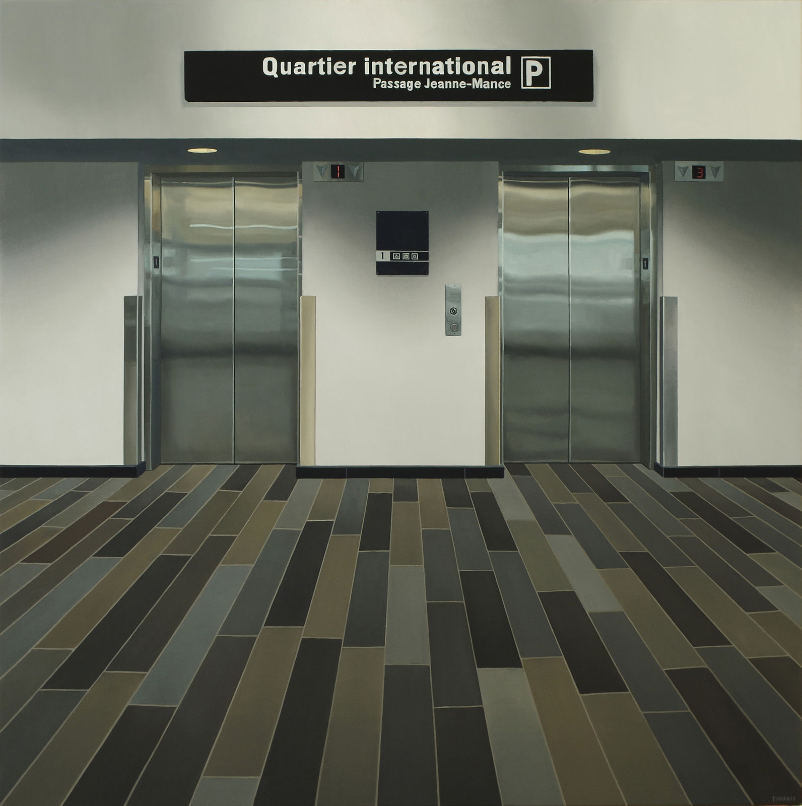 PETER HARRIS, Elevator Doors, Closed, 2020