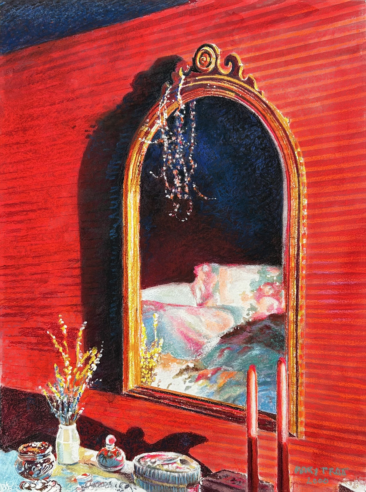 MARY PRATT, My Mother's Mirror in My Bedroom, 2000