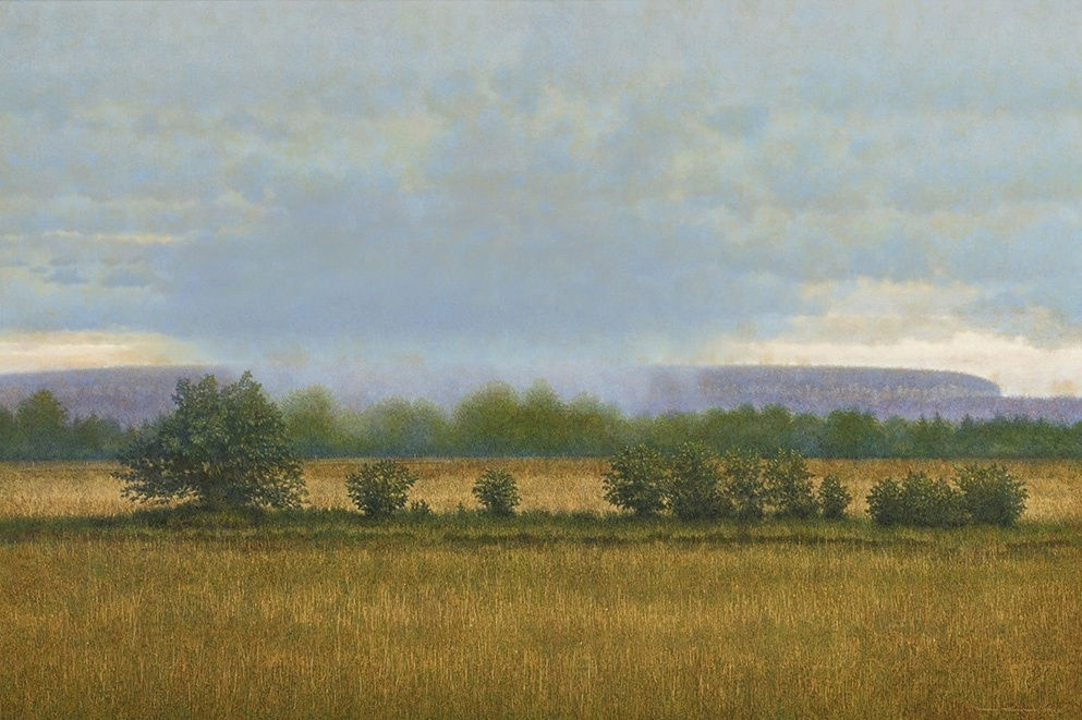 MICHAEL THOMPSON, Rain on Mount Nemo, 2013