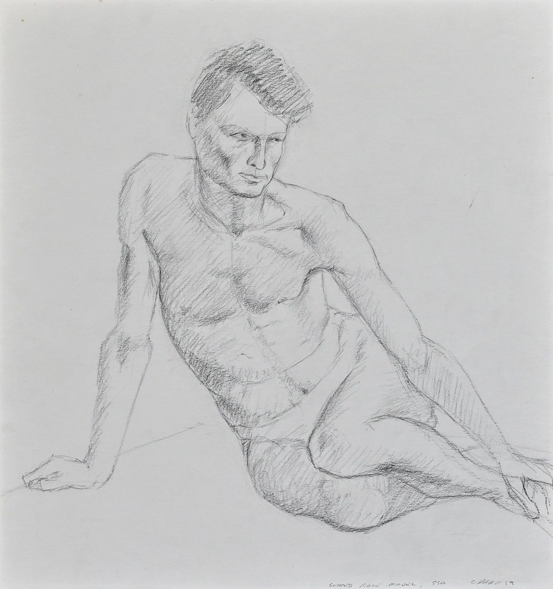 CHRISTOPHER PRATT, Seated Male Model, 1959