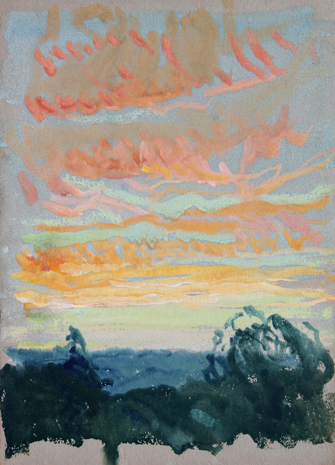 DAVID MILNE, Evening Sky, c. 1909-10