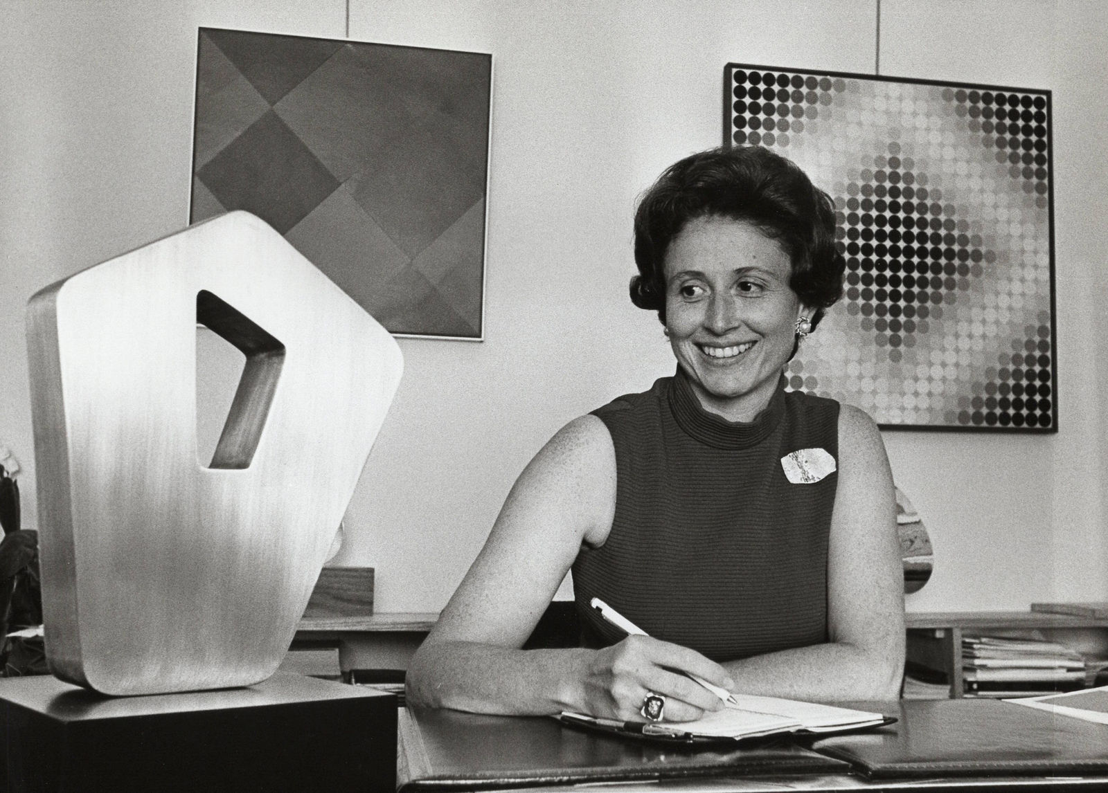 Mira Godard in her Montreal gallery, c. 1960s