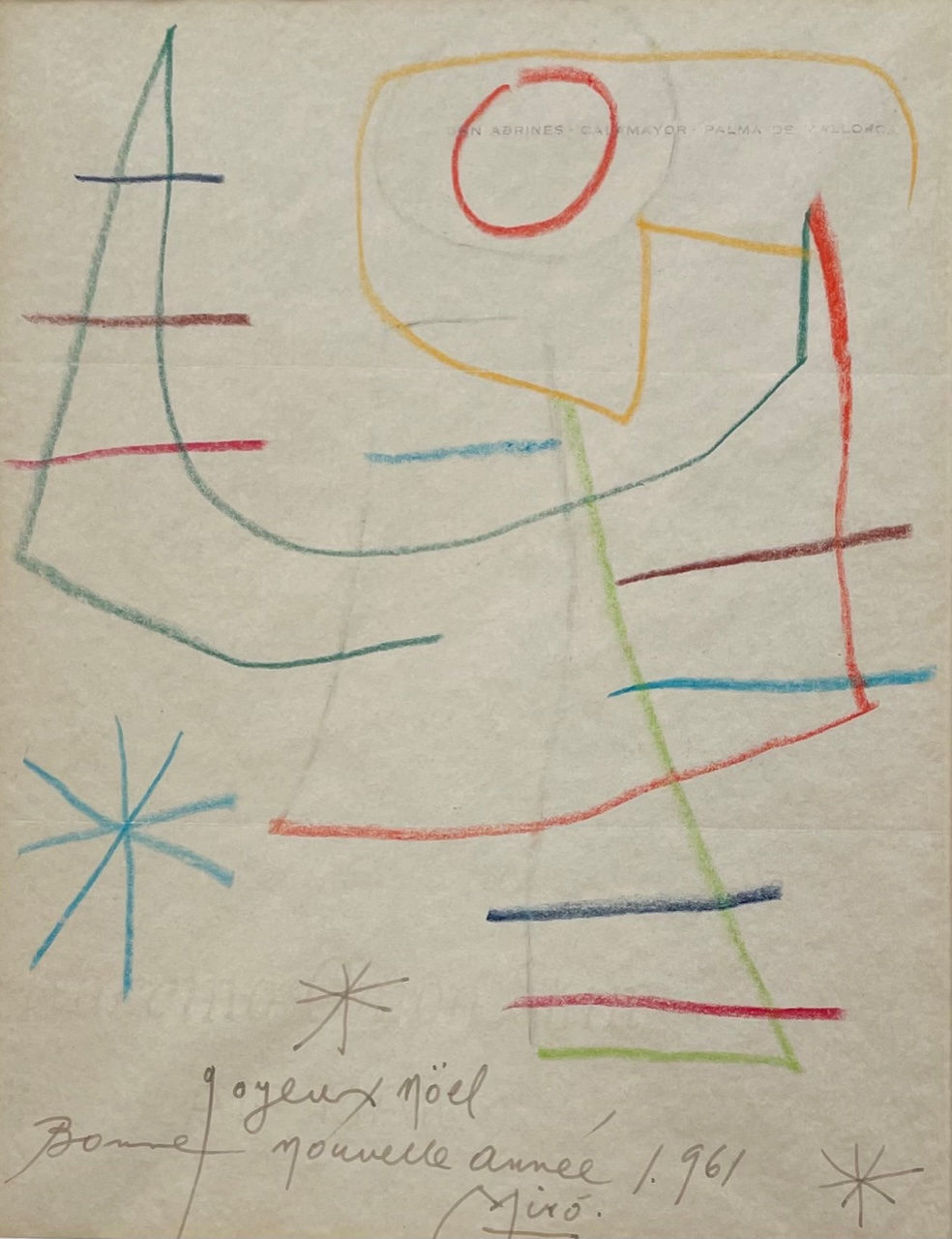 Joan Miro (1893-1983), L'Ange, 1961