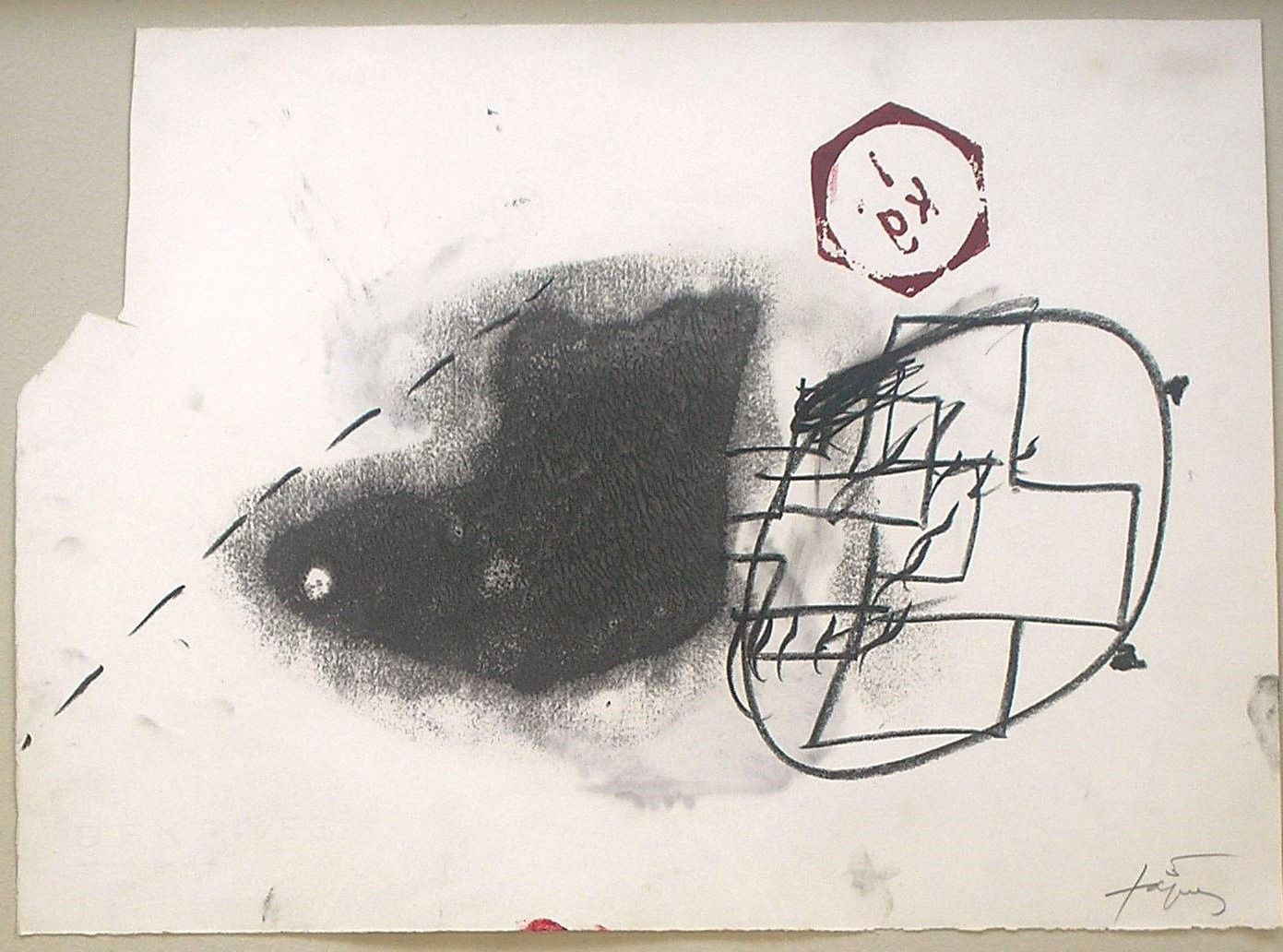 Antoni Tapies (1923-2012), 1 Kilo Amb Mitjons, 1977