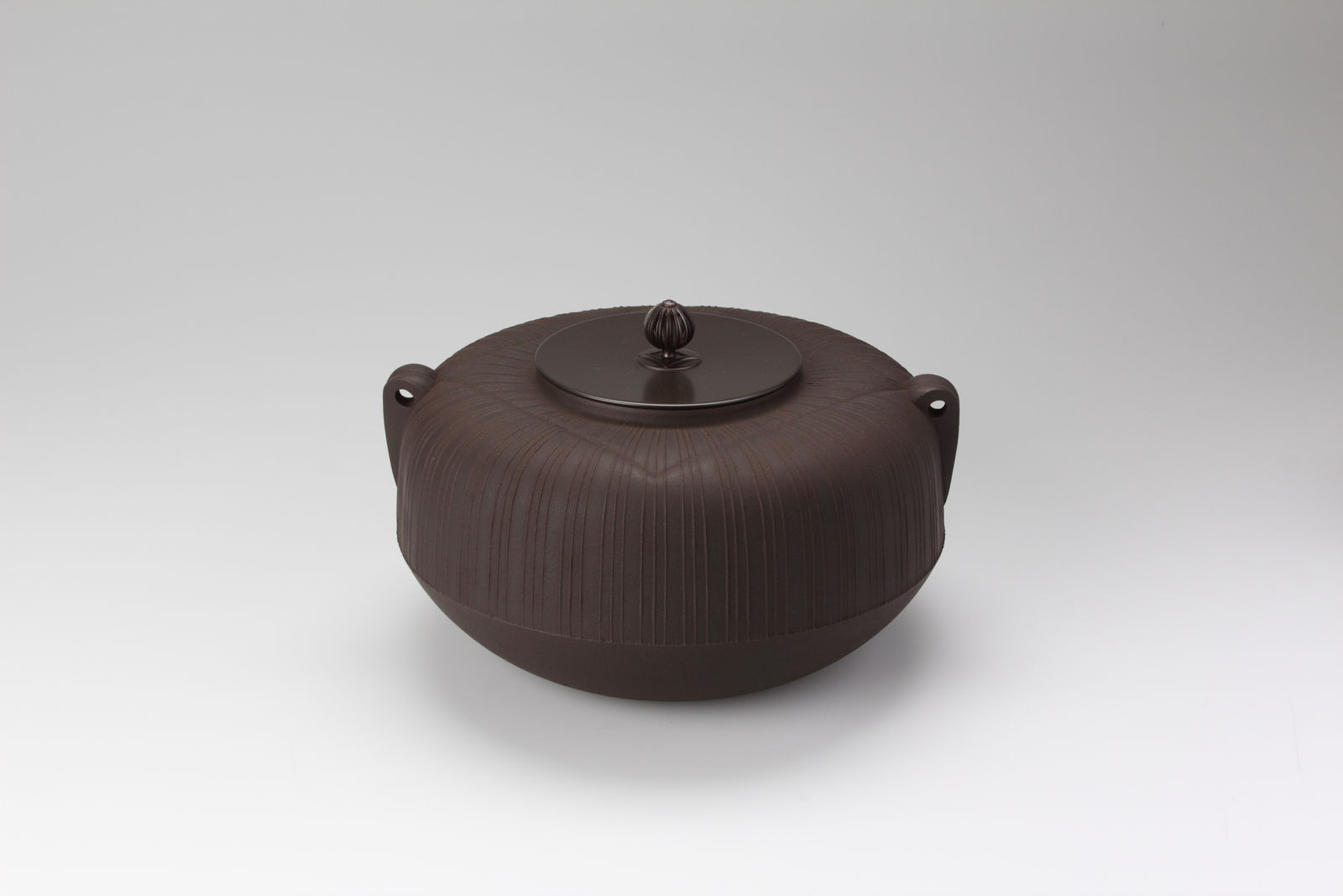 Hata Shunsai III, Tea Kettle with Stripes, 2014