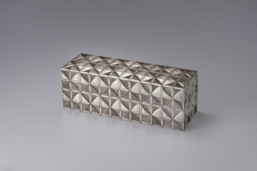 Otsuki Masako , Silver Box with Fern Patterns, 2016